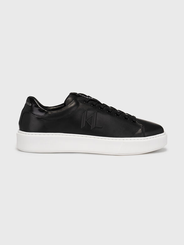 MAXI KUP black leather sports shoes  - 1