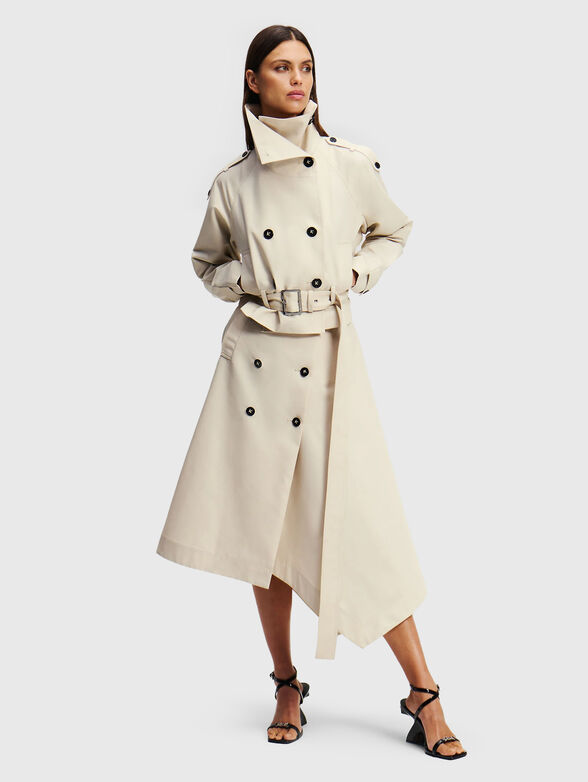 Asymmetric cotton skirt - 4