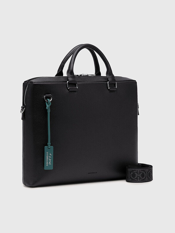 Black business bag with tag  - 2