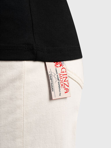 TSL040 black T-shirt with accent prints - 4