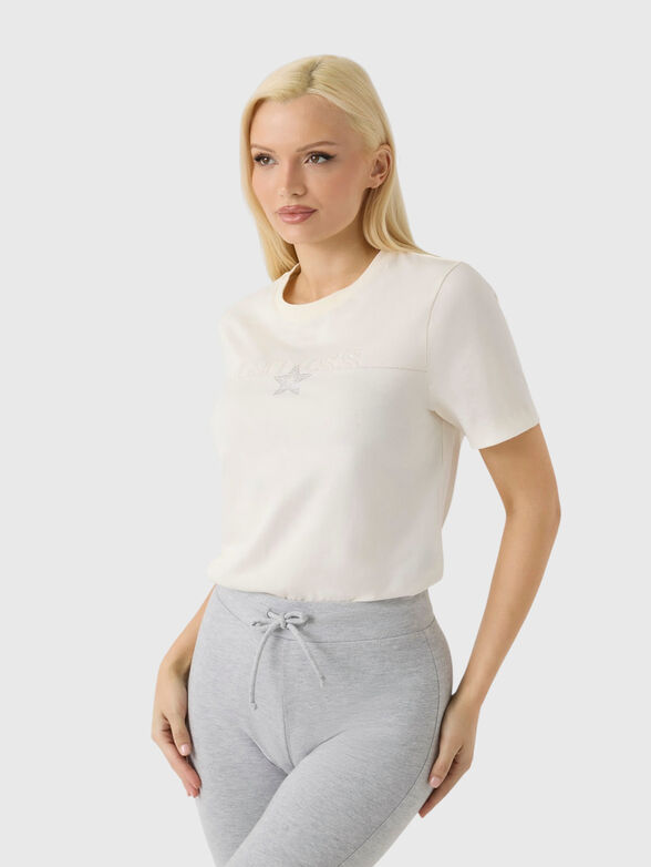 AGENA Rhinestones logo t-shirt - 1