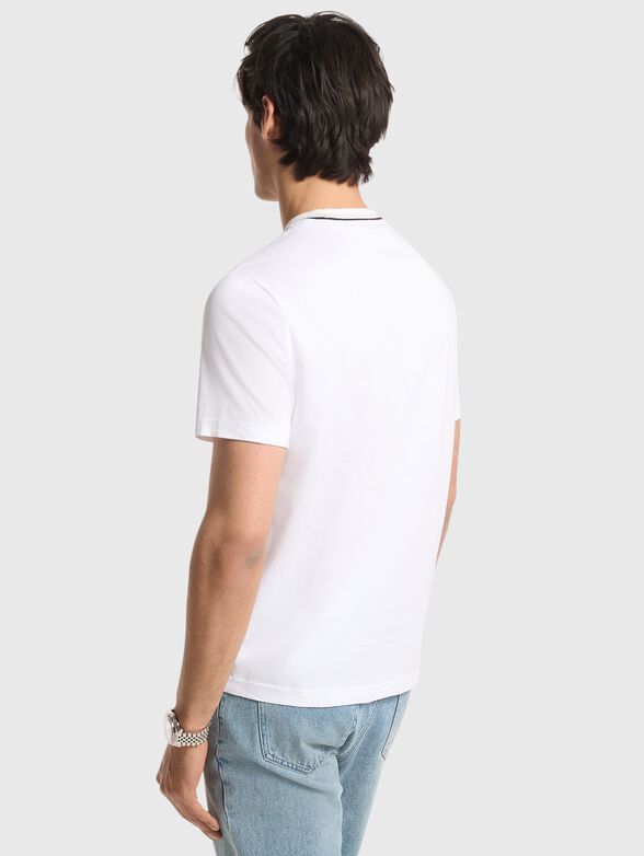 Cotton T-shirt with a round neckline  - 2