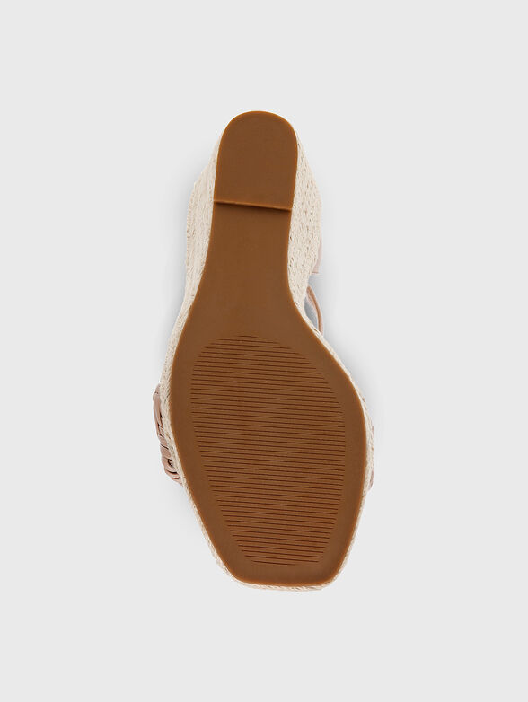 MISTIE  beige platform espadrilles - 5
