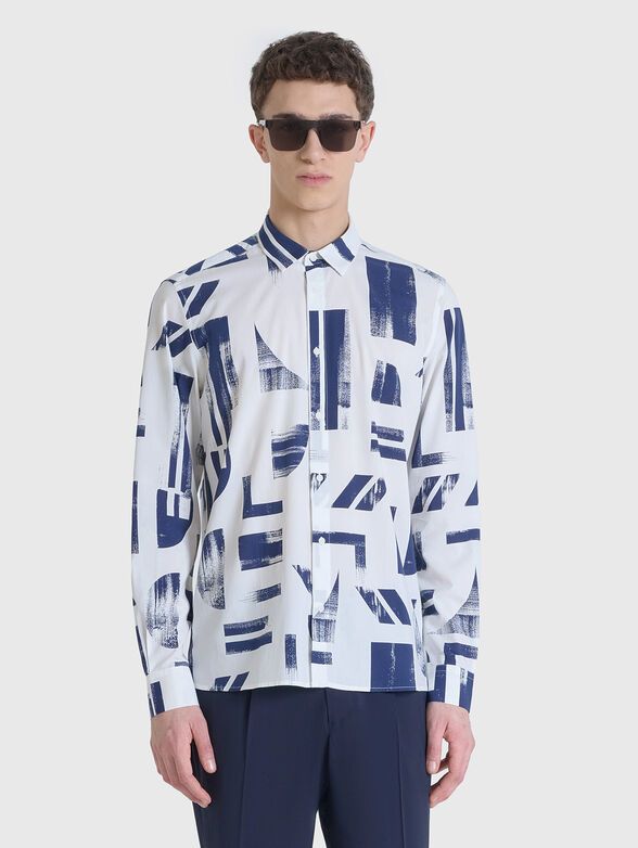 BARCELONA cotton shirt with print - 1
