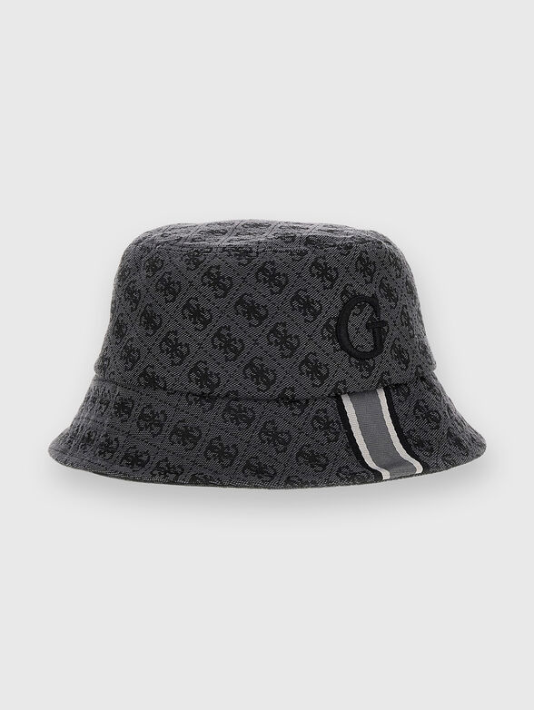 Bucket hat with monogram print - 0