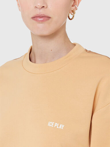 Sweatshirt with satin back  - 4