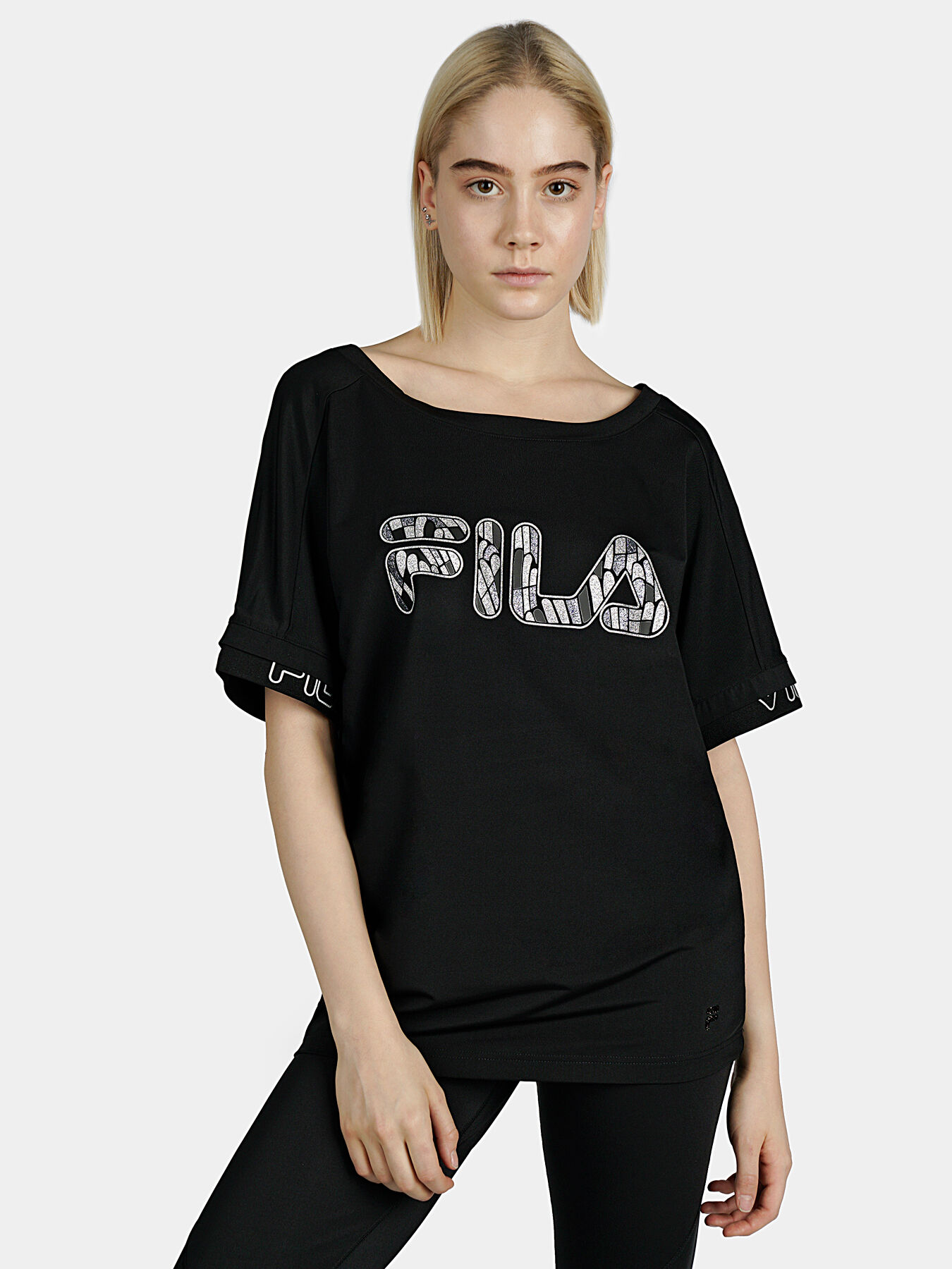 Fila black shirt cheap