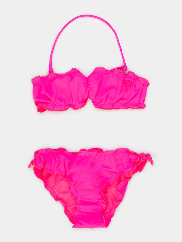 Two-piece swimsuit in fuxia color - 1