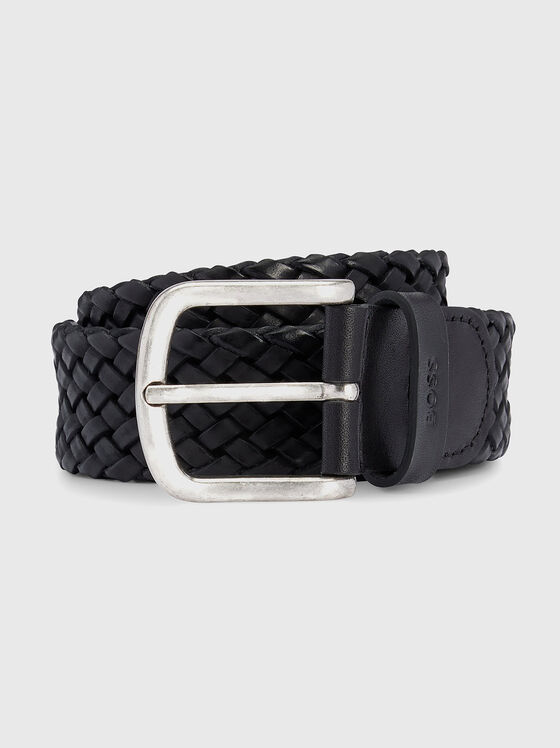 Belt with braided effect in black - 1