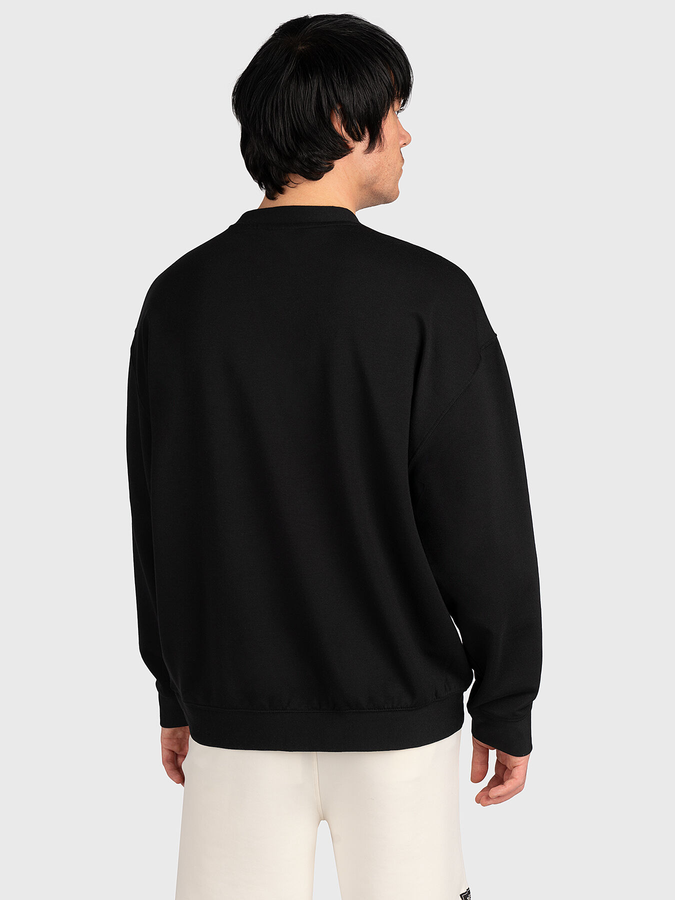 COSENZA black sweatshirt with accent element brand FILA