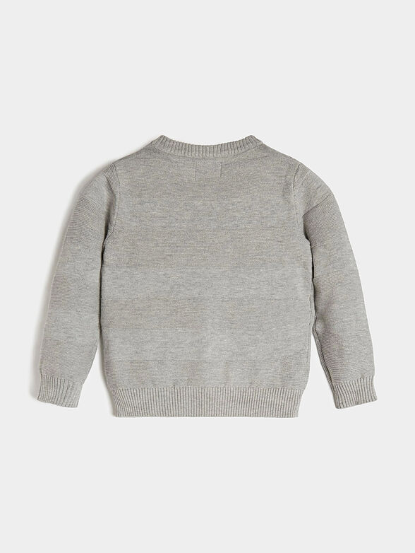 Cotton sweater with logo - 2