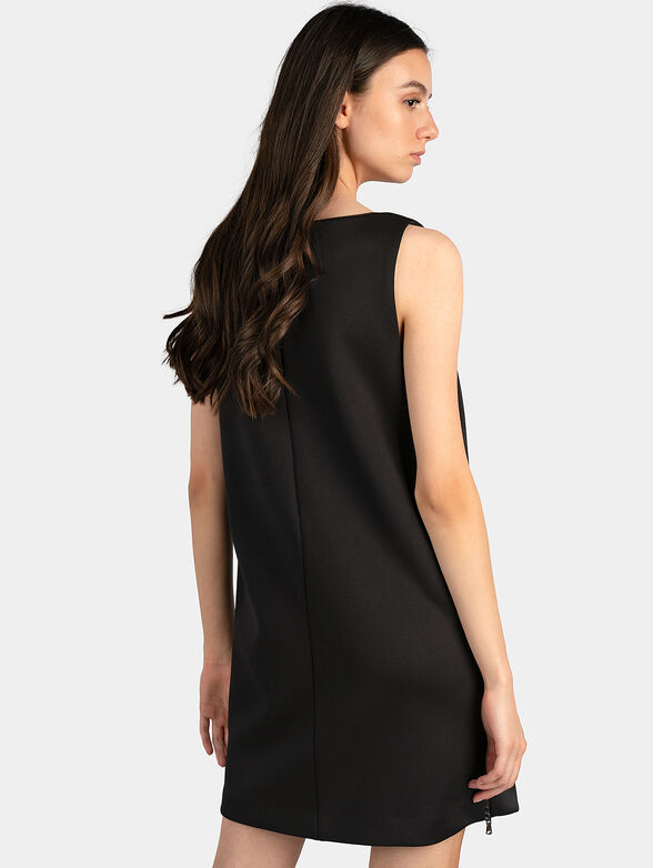 Black dress with side zip fastenings - 3