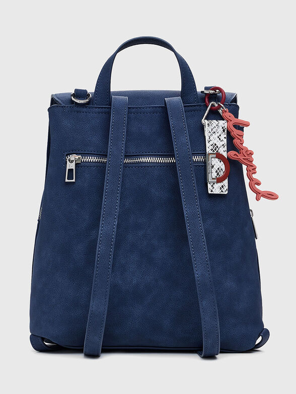 Small embossed flap backpack - 3