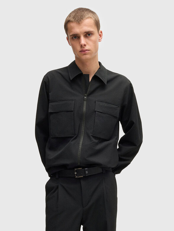 Jacket with classic collar - 1