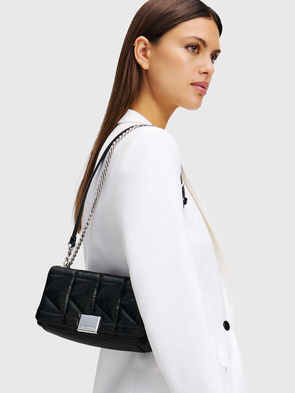 Crossbody bag with golden logo detail - 2