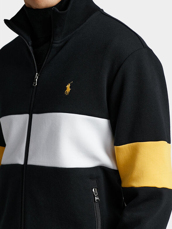 Sports sweatshirt with contrasting stripes - 3