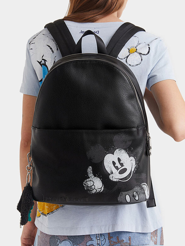 Leather effect backpack illustration - 2