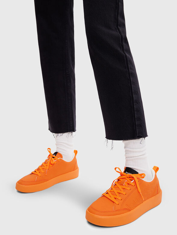 Oragne sports shoes - 2