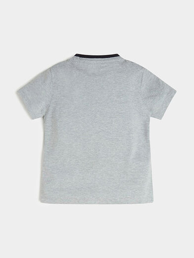 Grey T-shirt with embroidery - 2