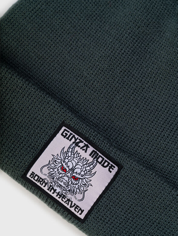 Embroidered knit beanie - 3
