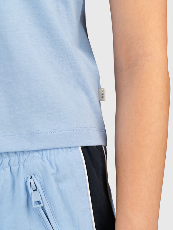 Cotton T-shirt with logo print - 4