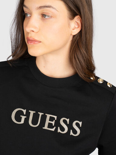 Cotton T-shirt with logo accent - 5