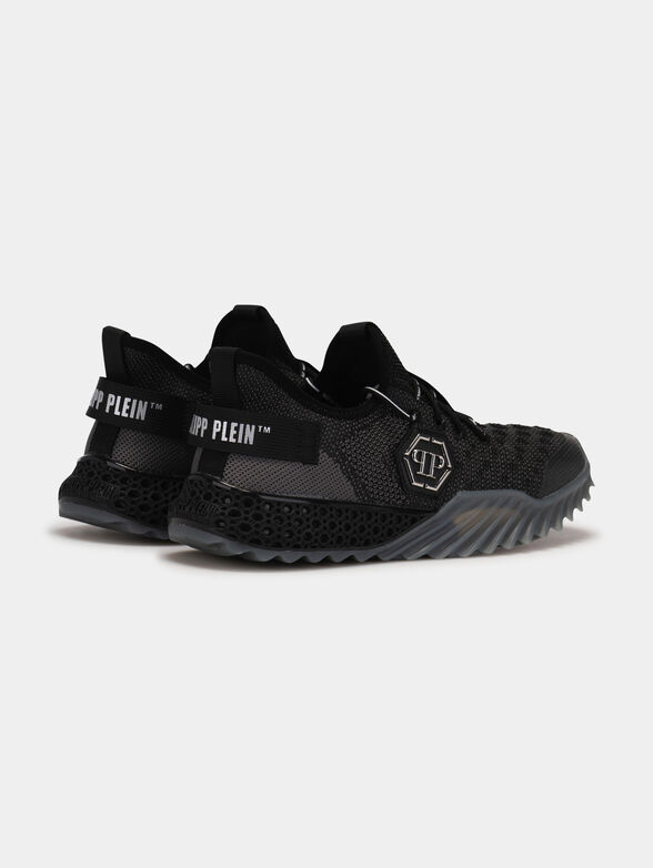 Black sneakers with logo accents - 3