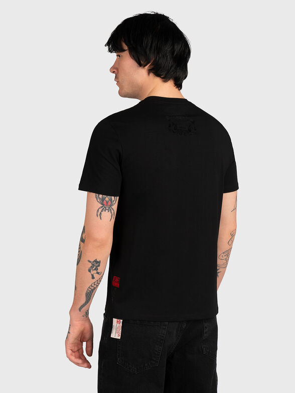 GMTS143 cotton blend T-shirt in black color - 3