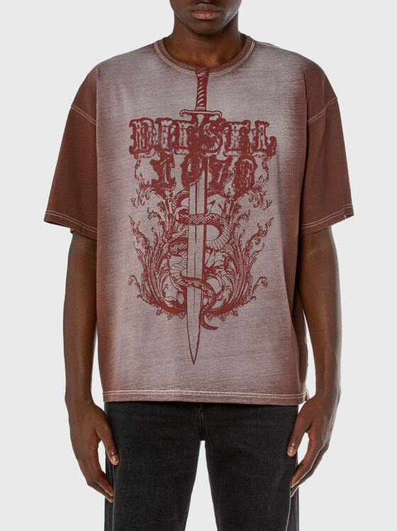 T-BOXT-Q1 cotton blue T-shirt - 1