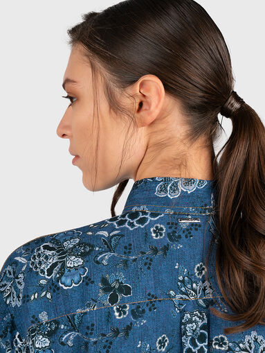 Shirt with floral details - 4