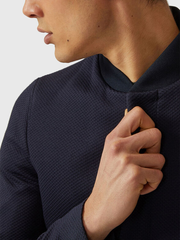 Slim jacket in dark blue - 4