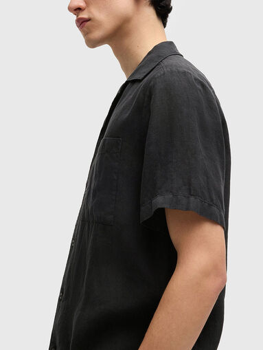 ELLINO short sleeved linen shirt - 5