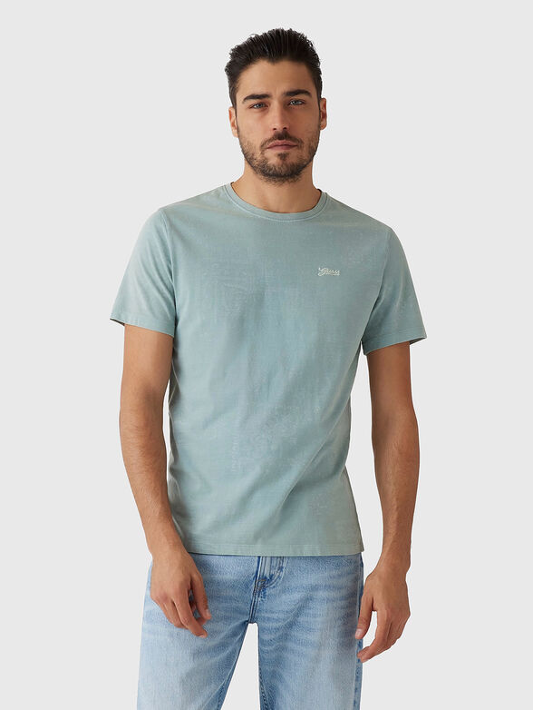 T-shirt with logo embroidery - 1