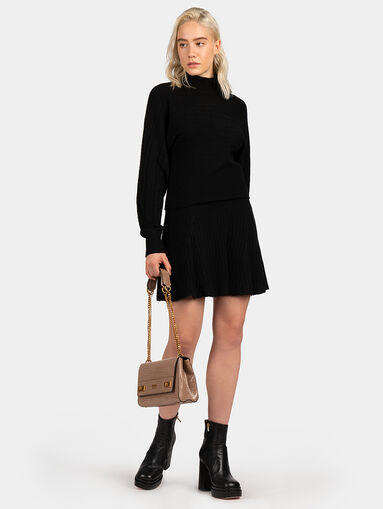 Knitted wool blend mini skirt - 5