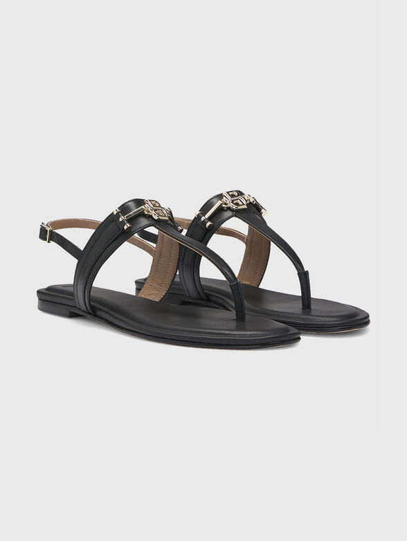 Sandals with accent logo - 3