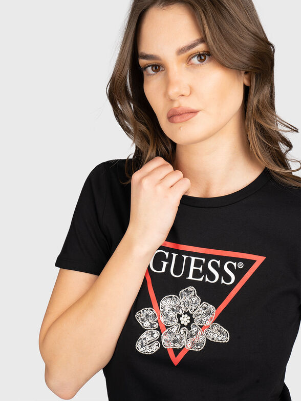 SS FLOWER BLING EASY TEE - 4