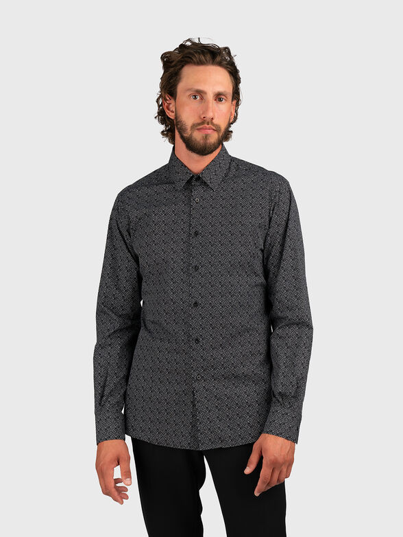 Shirt with monogram logo print - 1
