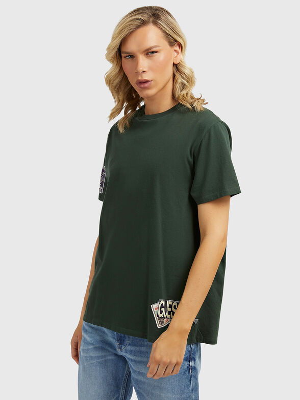 Green t-shirt with accent back - 1