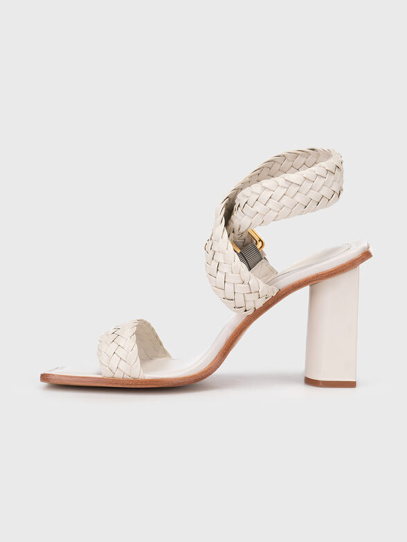 Nappa leather heeled sandals - 4