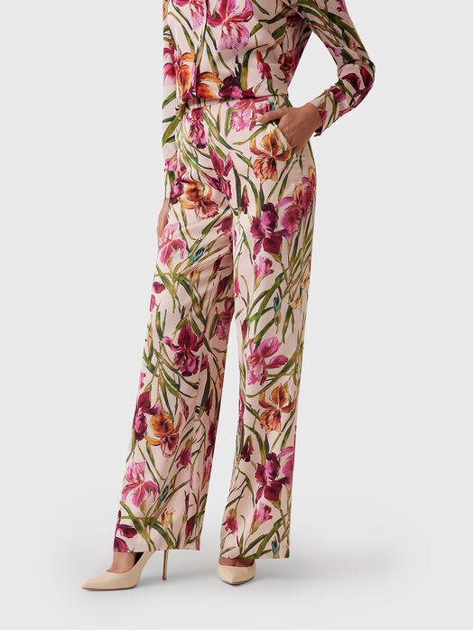 IRIS floral print trousers