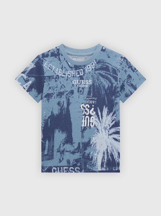 Cotton T-shirt with print - 1