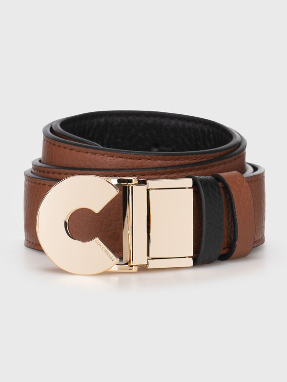 Reversible belt with gold buckle  - 2