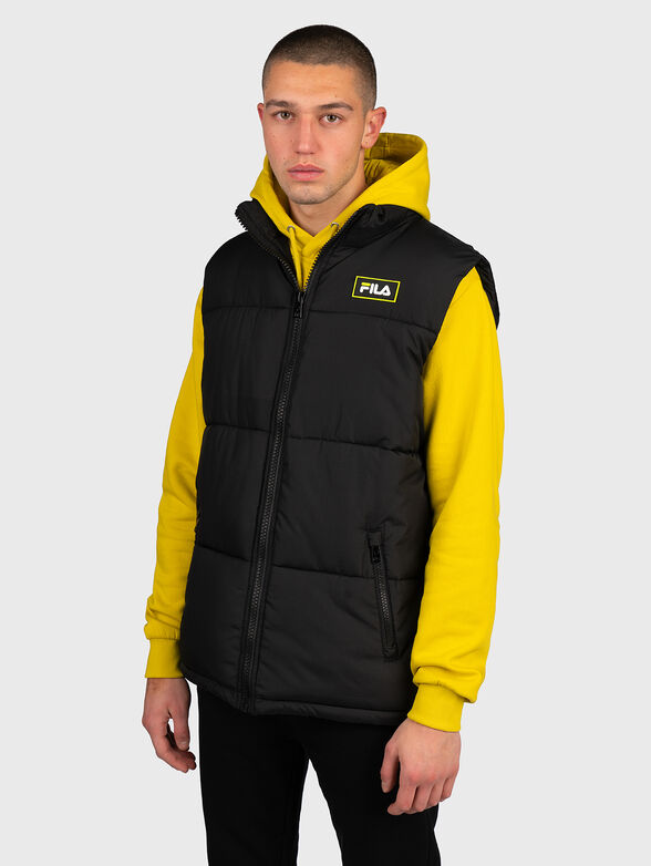 DIK padded vest in black color - 1