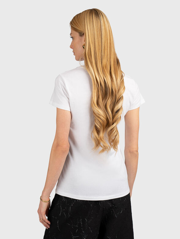 Printed T-shirt with rhinestones - 3