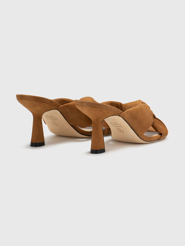 Suede heeled slippers - 3