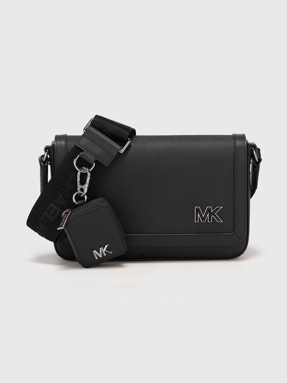 Crossbody bag in leather with logo detail - 1