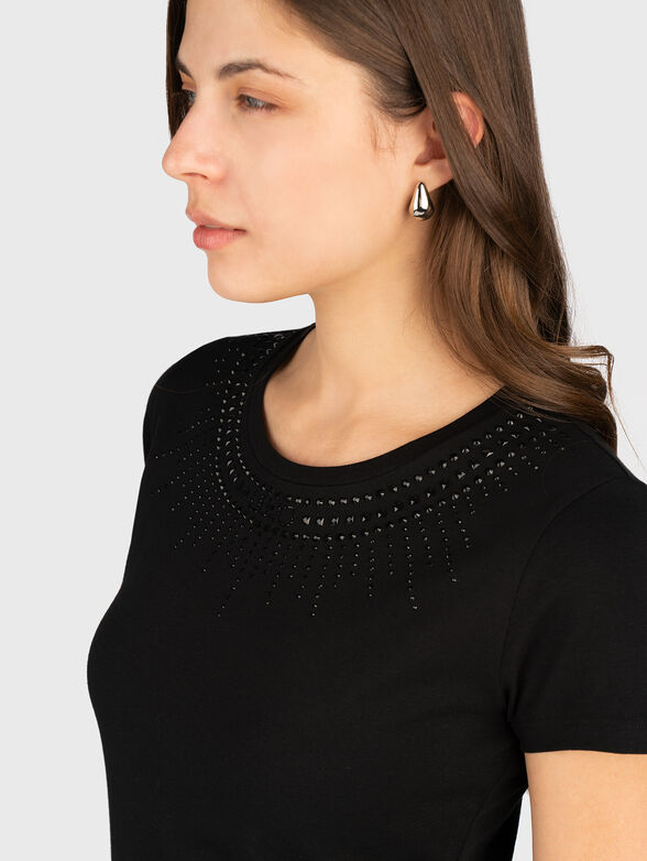 Black T-shirt with logo - 4