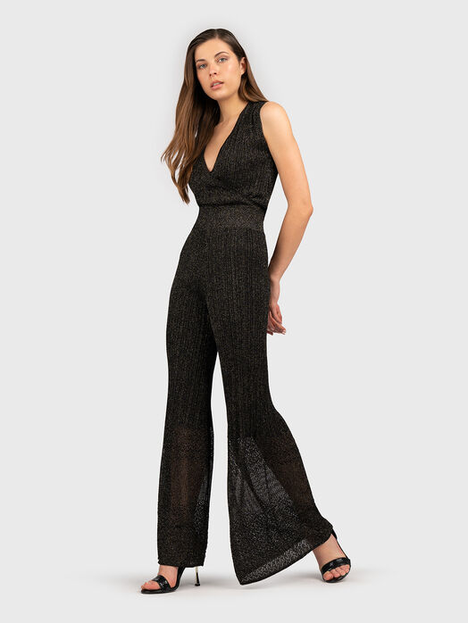 Jumpsuit with shiny threads