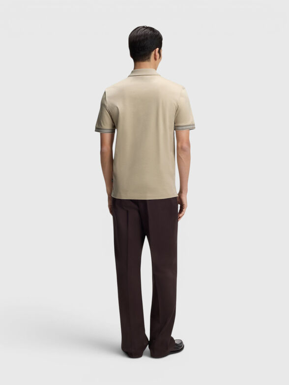 Cotton polo shirt with buttons - 3