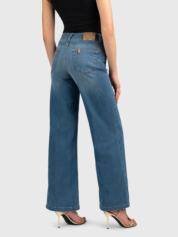 High-waisted jeans in black color - 2